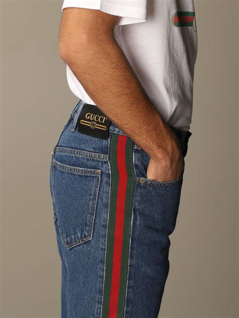 mens replica gucci jeans|Gucci Men's Pants .